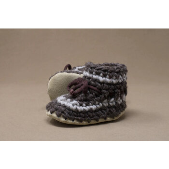 Padraig Cottage Padraig Cottage Slippers Baby Size 5 (1 Year) Stripe Brown