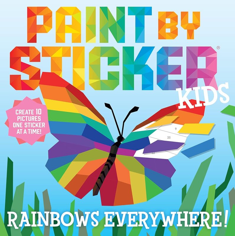 Workman Publishing Paint by Sticker Kids Rainbows Everywhere!