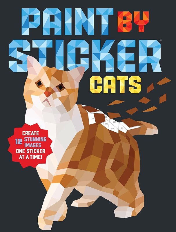 Workman Publishing Paint by Stickers Cats