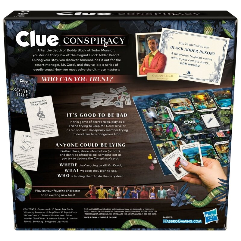 Hasbro Clue Conspiracy Board Game