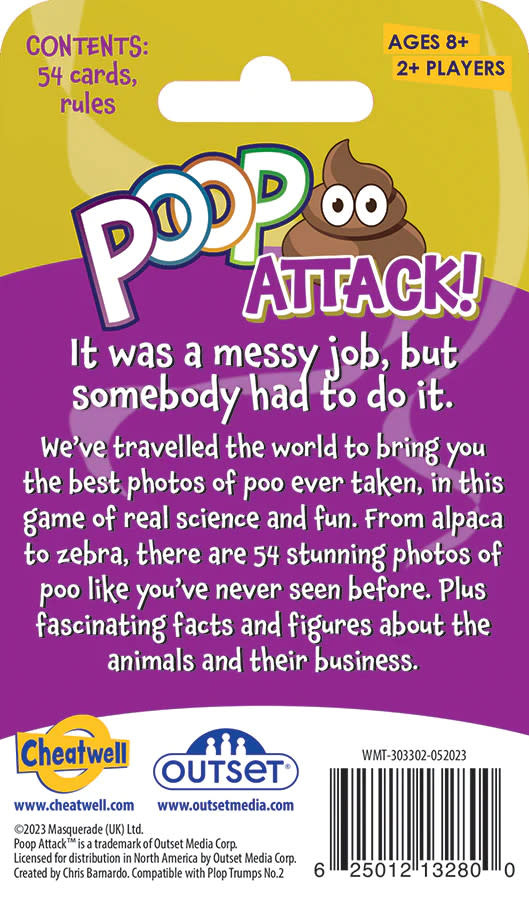 Outset Media Poop Attack! Card Game