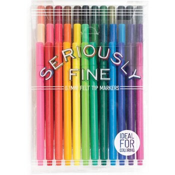 Seriously Fine Felt Tip Markers - Set of 36