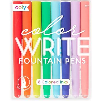 Ooly Color Write Fountain Pens - Set of 8