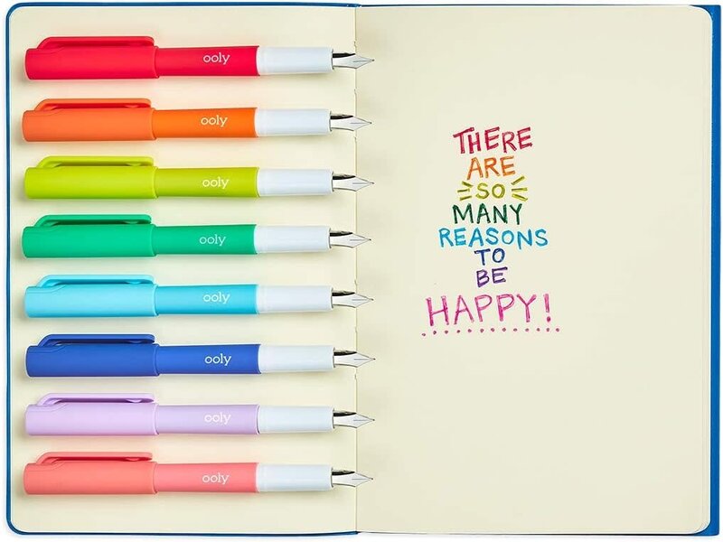 Ooly Color Write Fountain Pens - Set of 8