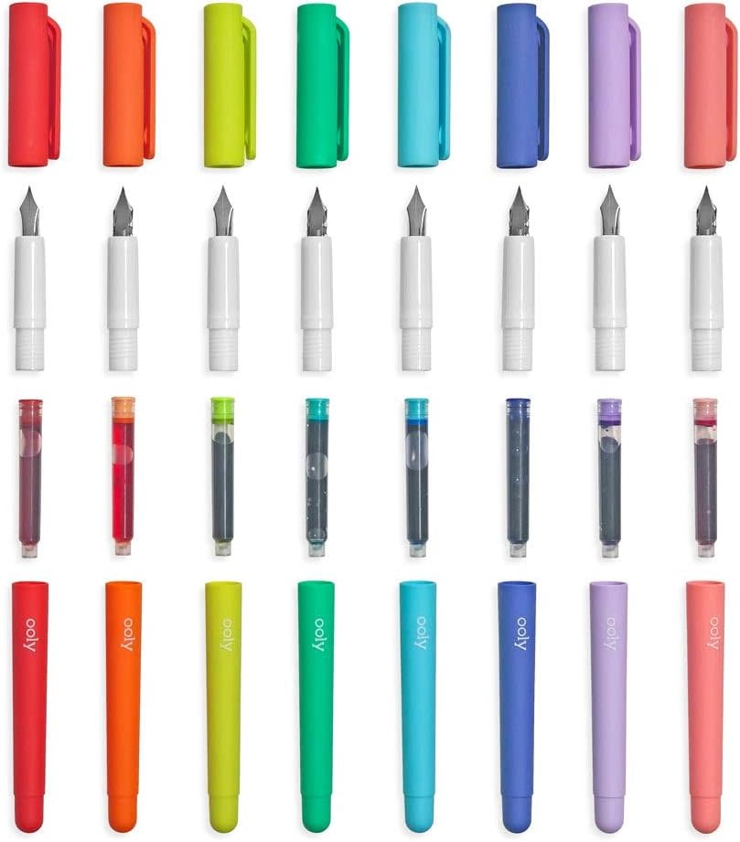 Ooly Color Write Fountain Pens - Set of 8