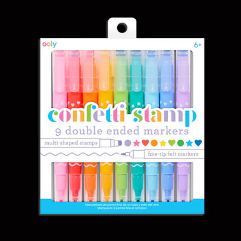 Ooly Confetti Stamp Markers Double Ended