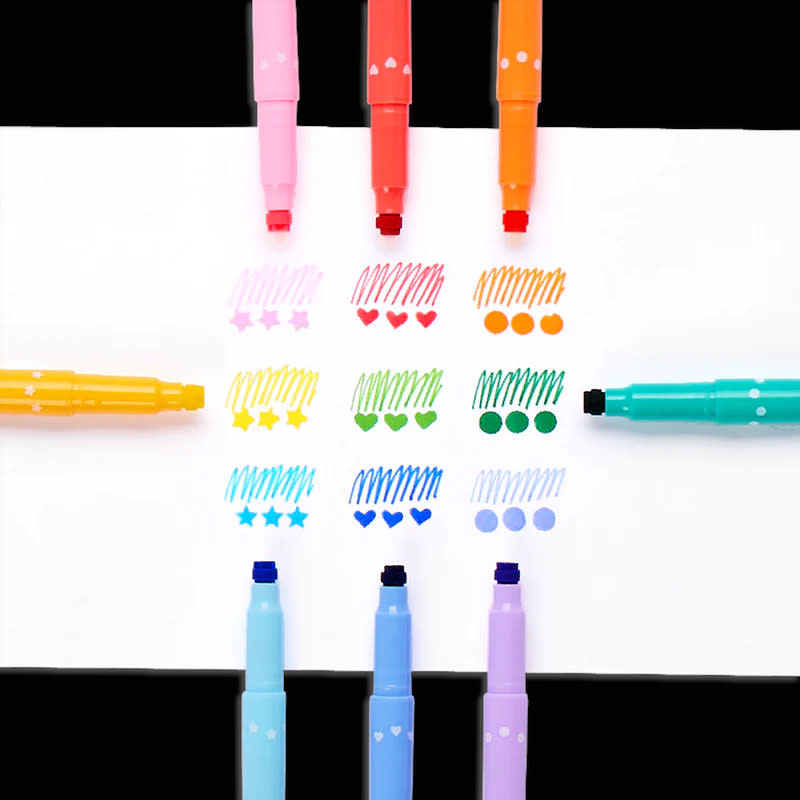 Ooly Confetti Stamp Markers Double Ended