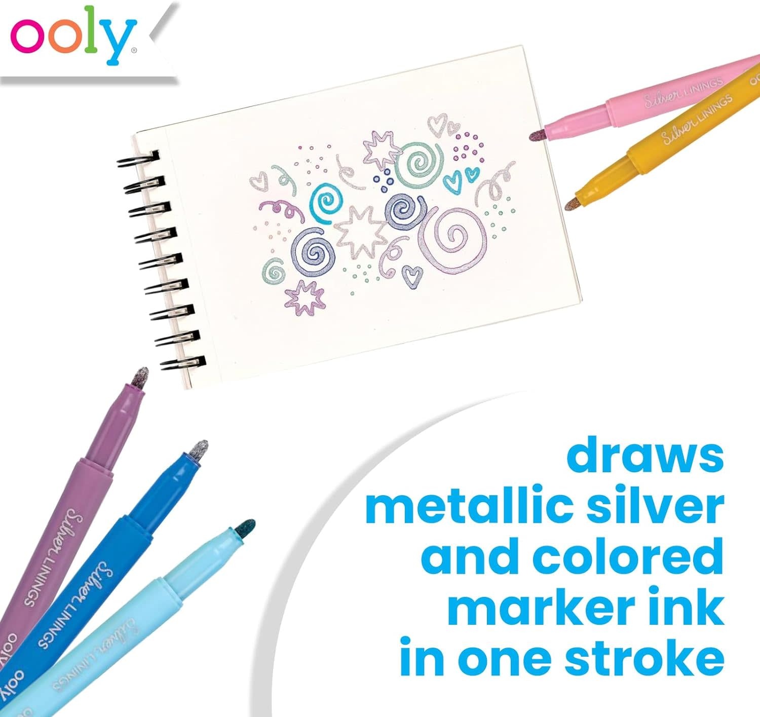 Ooly Silver Linings Outline Markers
