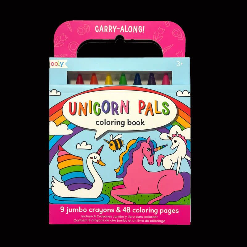 Carry-Along Coloring Book Unicorn Pals