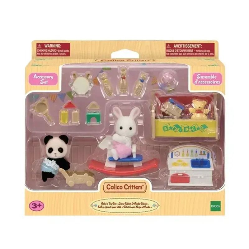 Calico Critters Calico Critters Set Baby's Toy Box Snow Rabbit & Panda Babies