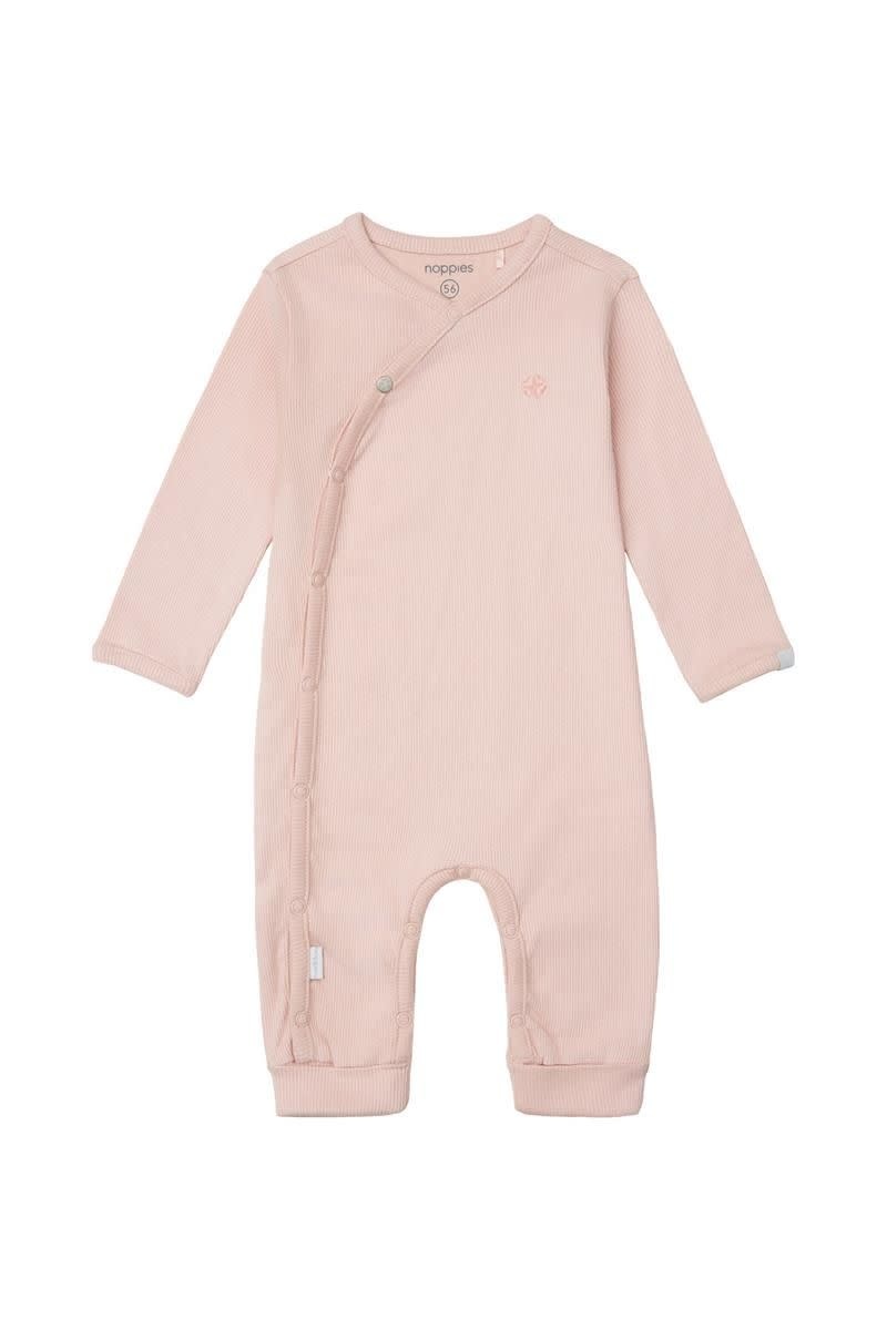 Noppies Unisex Playsuit Nevis Long Sleeve Rose Smoke Size 62 (2-4 months)