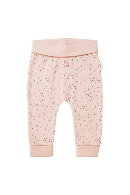 Noppies Unisex Pants Nicea All over Print Rose Smoke Size 56 (1-2 months)