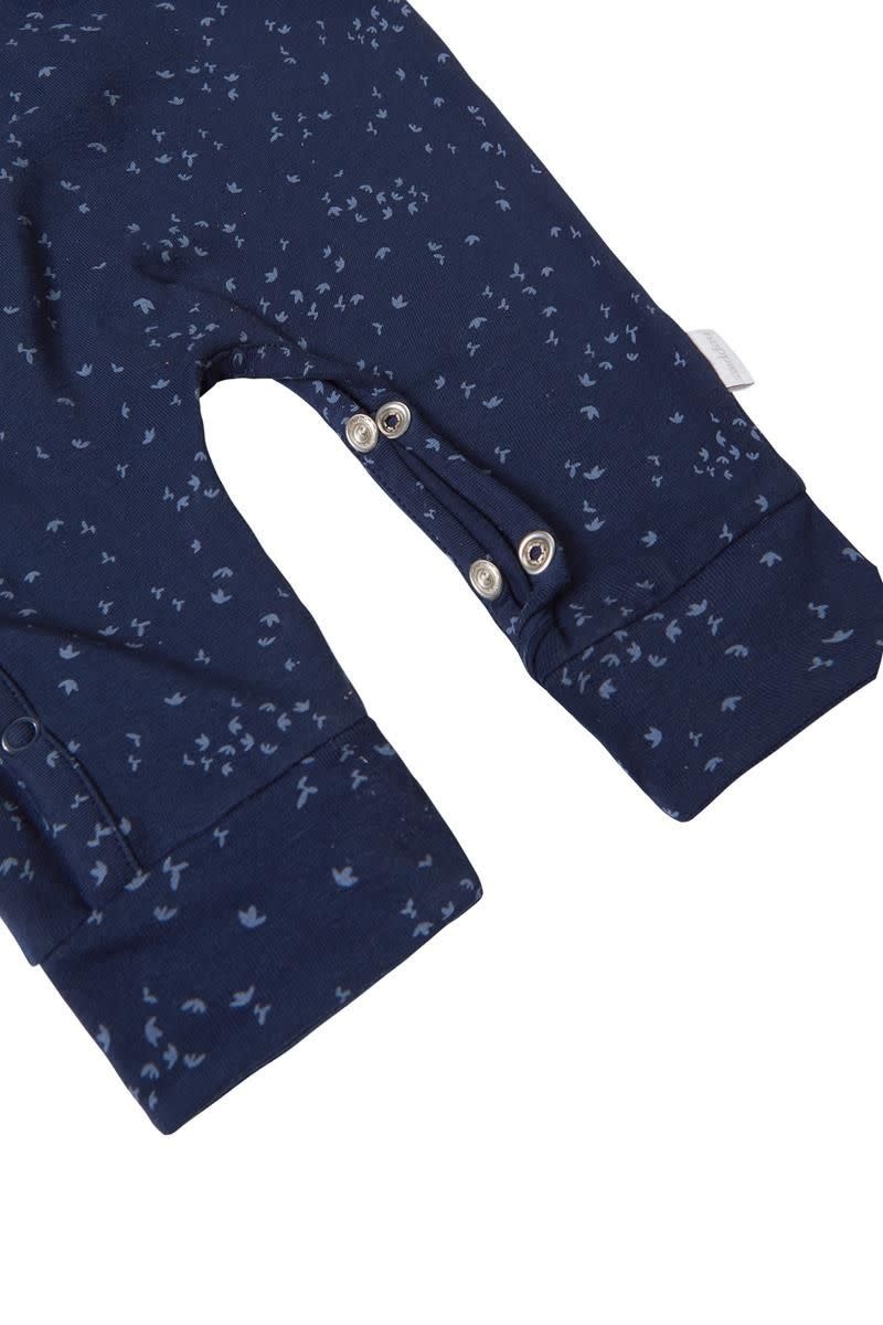 Noppies Unisex Playsuit Nuuk Long Sleeve Allover Print Black Iris Size 62 (2-4 months)