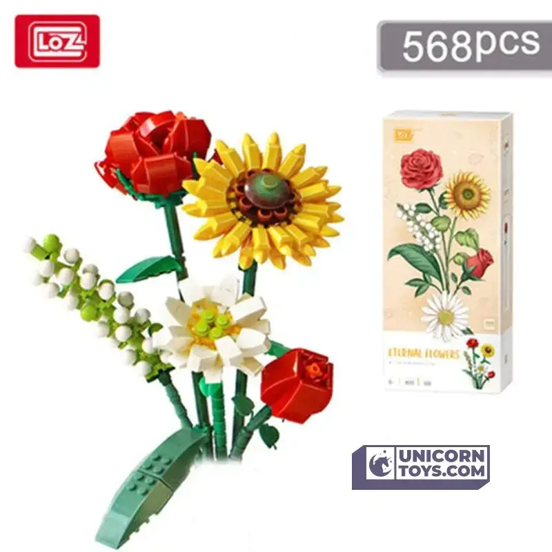 LOZ Blocks Flowers: Sunflower Rose