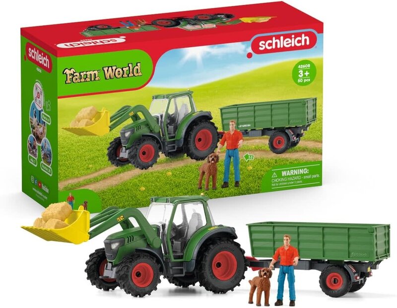 Schleich Schleich Farm World Tractor with Trailer