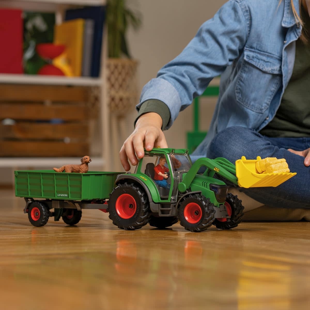 Schleich Schleich Farm World Tractor with Trailer