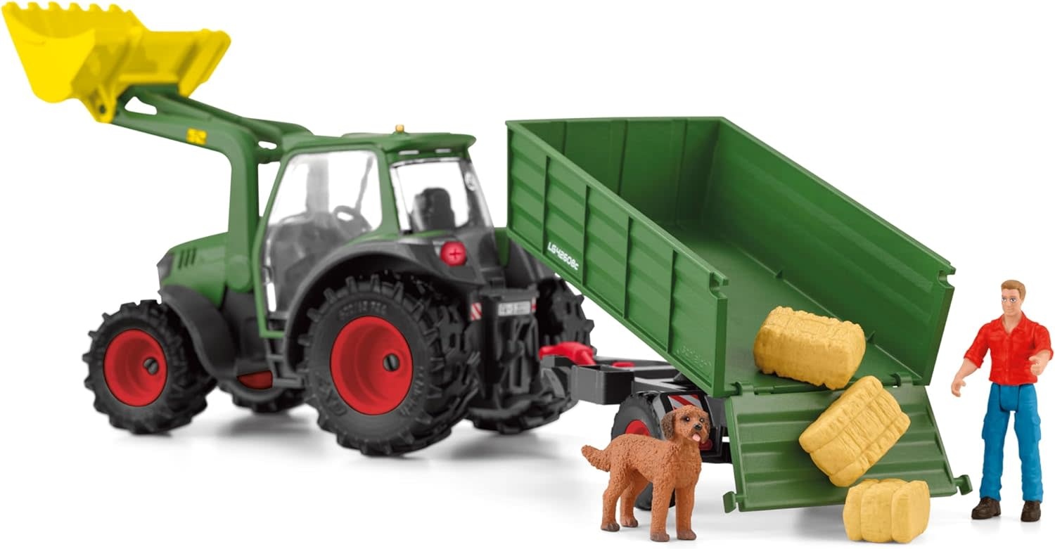 Schleich Schleich Farm World Tractor with Trailer