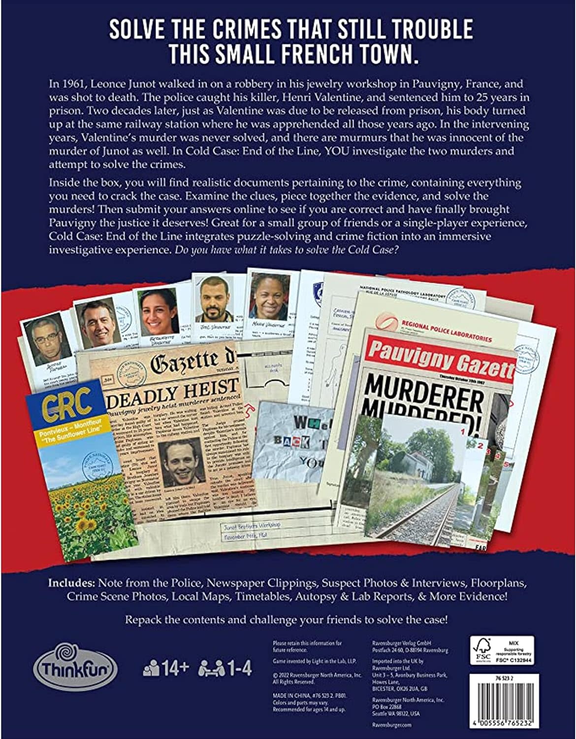 Thinkfun Cold Case Game: End of the Line