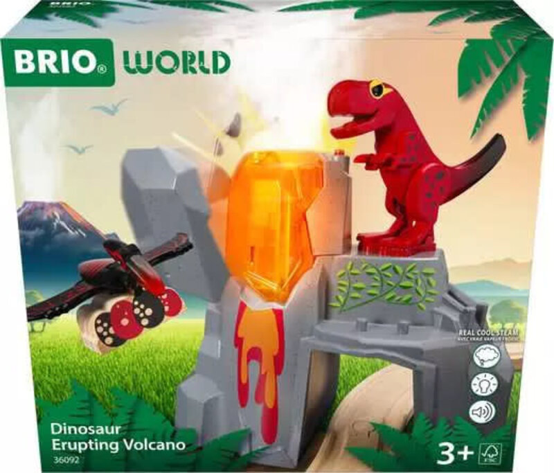 Brio Brio Train Set Dinosaur Erupting Volcano