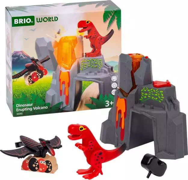 Brio Brio Train Set Dinosaur Erupting Volcano