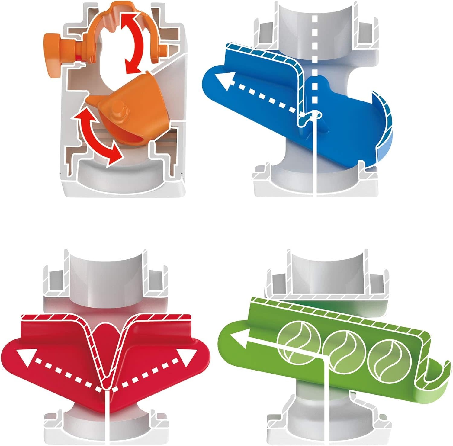 Quadrilla Marble Runs Quadrilla Marble Run Control-Block Multipack