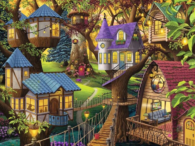 Ravensburger Puzzle 1500pc Twilight in the Treetops