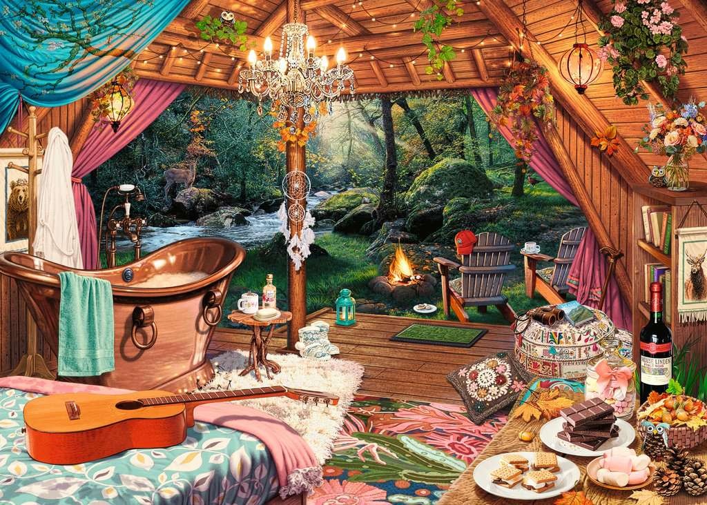 Ravensburger Puzzle 500pc Large Format Cozy Glamping
