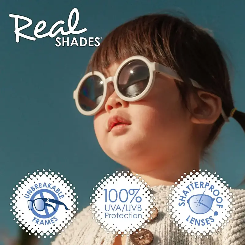 Real Shades Unbreakable Sunglasses Vibe Cool Blue 2+