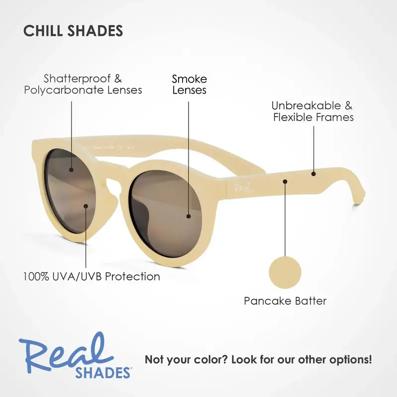 Real Shades Unbreakable Sunglasses Chill Pancake Batter 2+