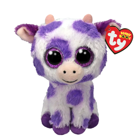 Ty Ty Beanie Boos Regular Ethel Purple Giraffe