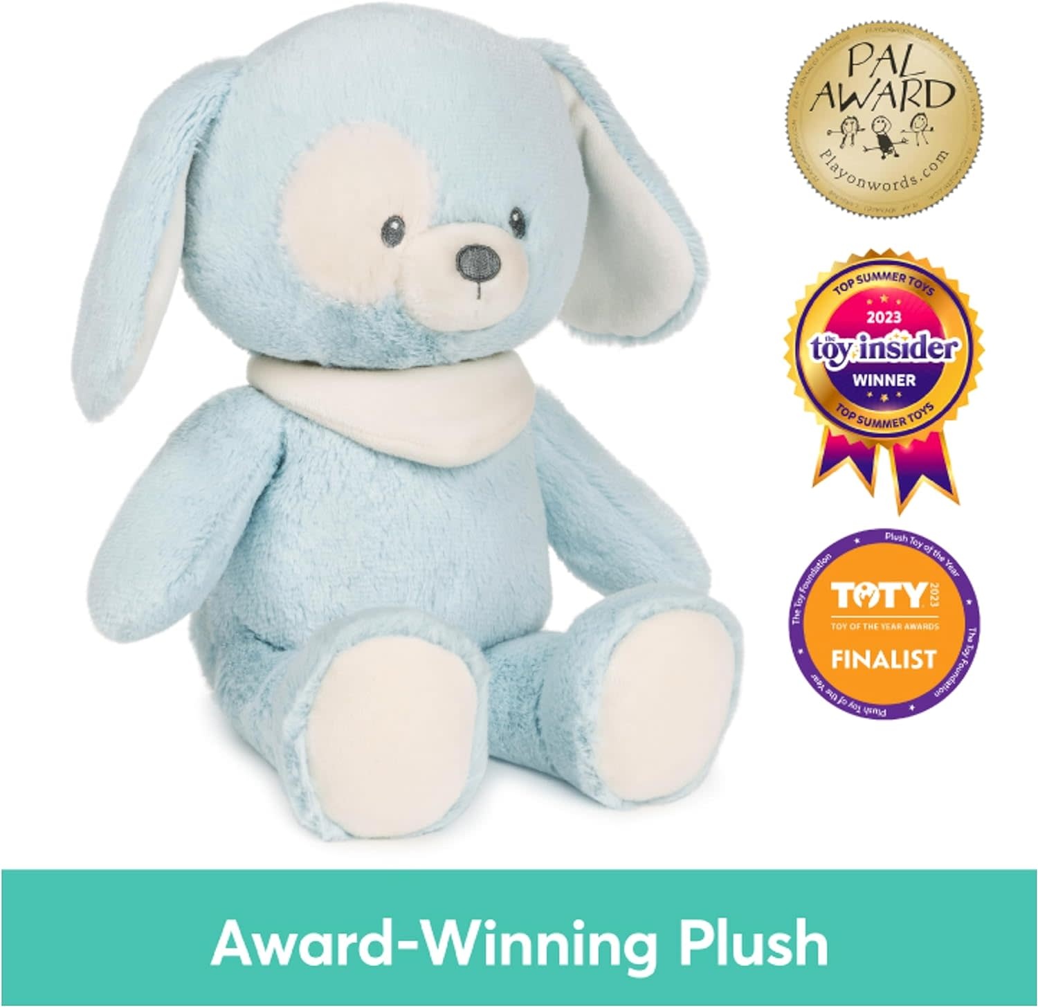 Gund  Blue Puppy 100% Recycled