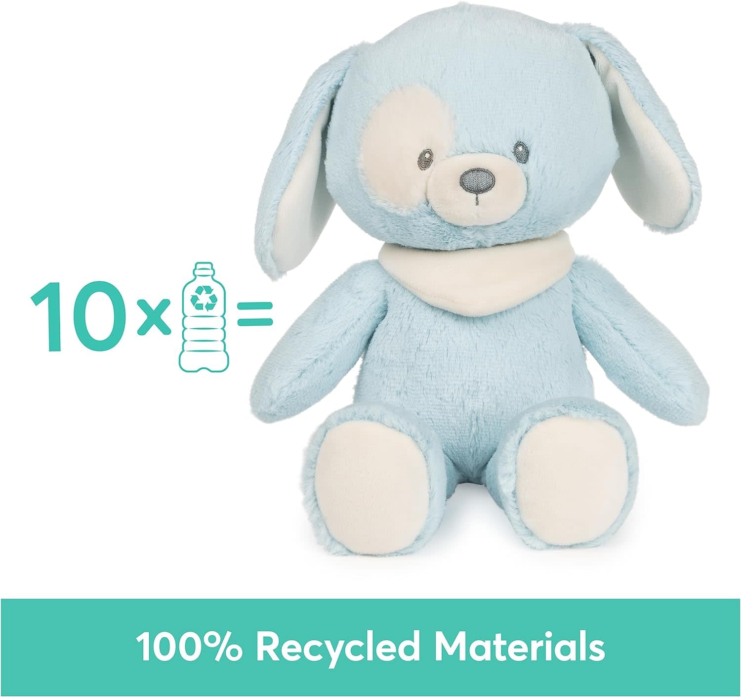 Gund  Blue Puppy 100% Recycled