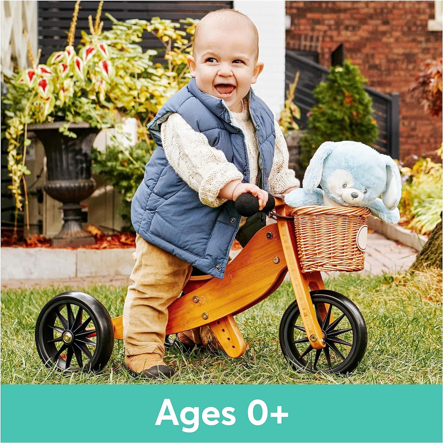 Gund  Blue Puppy 100% Recycled