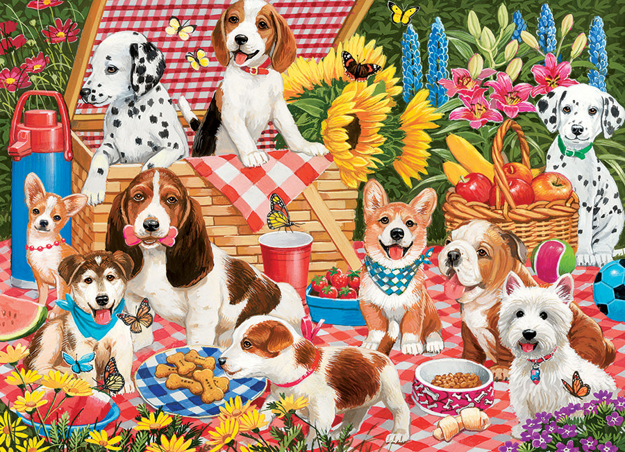 Cobble Hill Puzzles Cobble Hill Family Puzzle 350pc Picnic Party