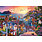 Cobble Hill Puzzles Cobble Hill Puzzle 1000pc Coastal Town at Sunset
