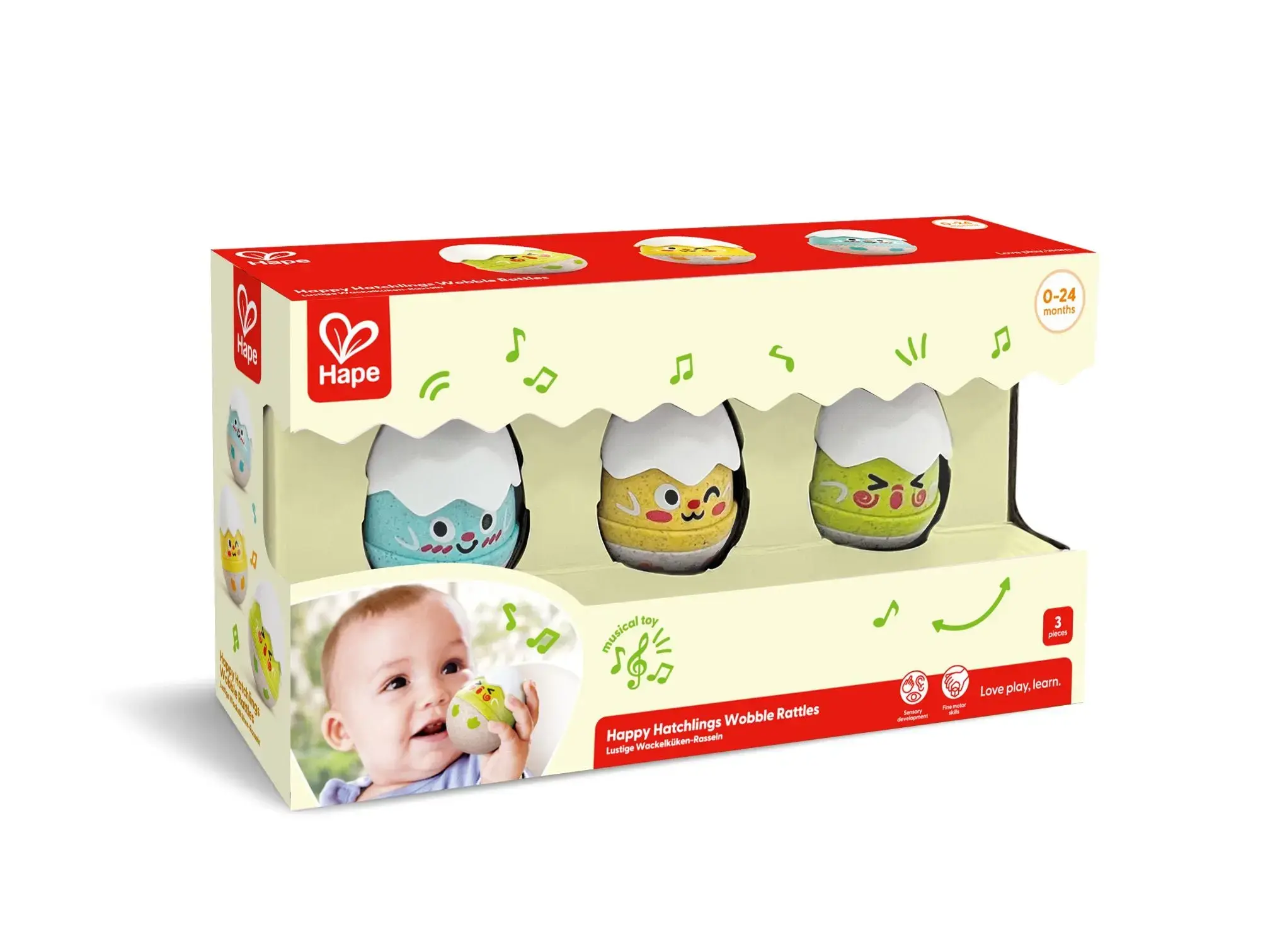 Hape Toys Hape Happy Hatchlings Wobble Rattles