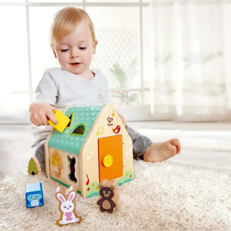 Hape Toys Hape Toddler Critter House Shape Sorter