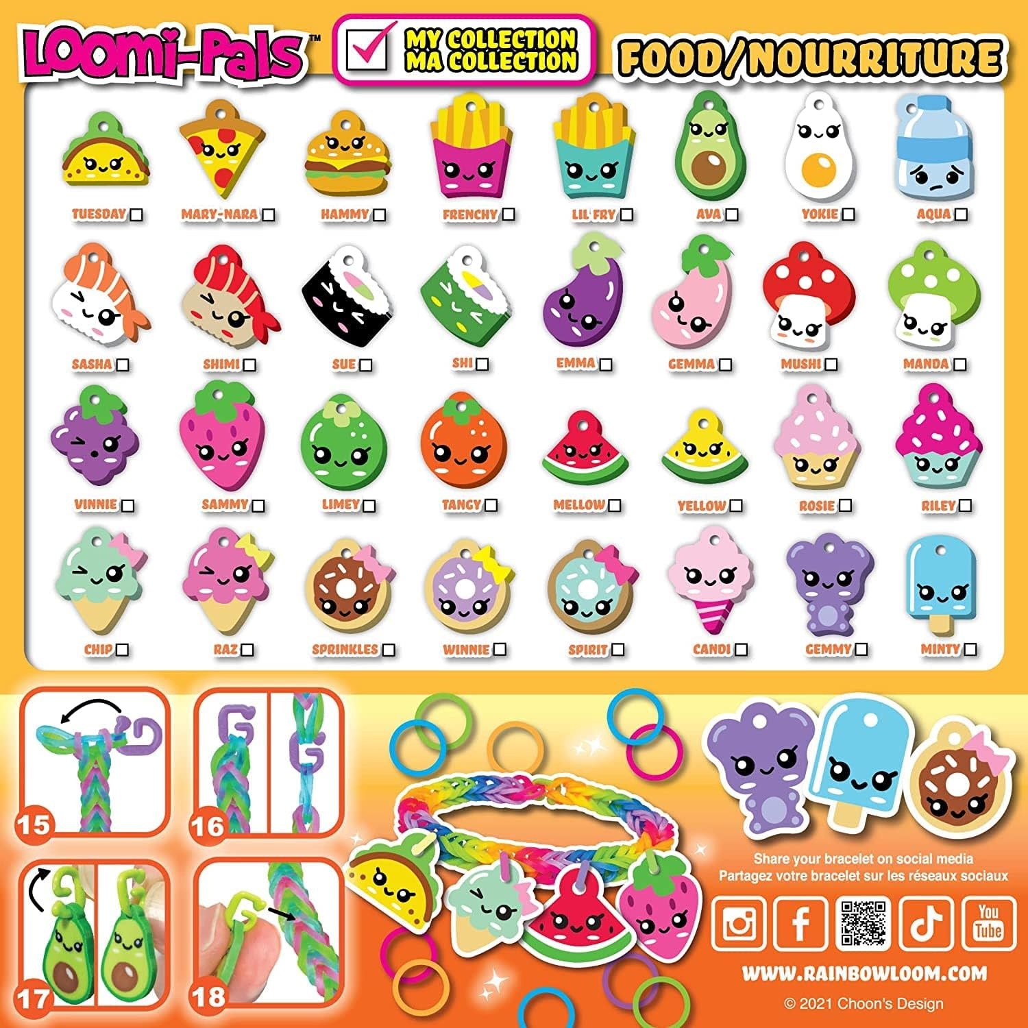 Rainbow Loom Loomi-Pals Food