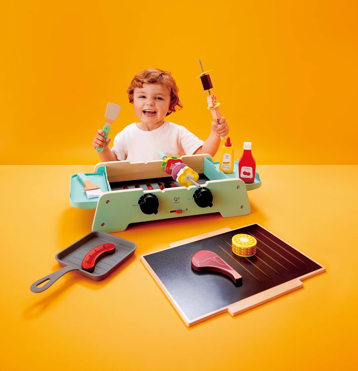 Hape Toys Hape Sizzling Griddle & Grill BBQ Set
