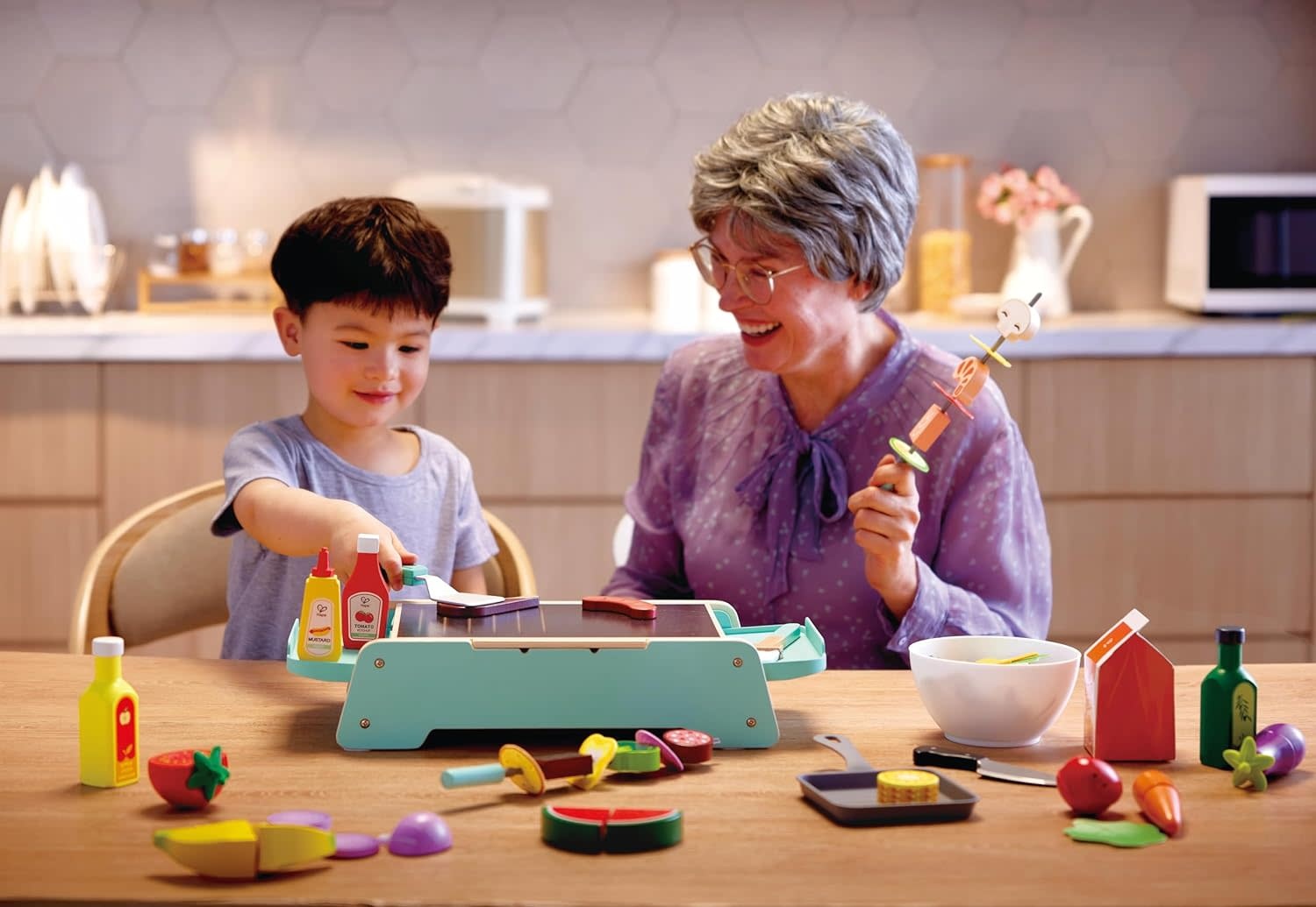 Hape Toys Hape Sizzling Griddle & Grill BBQ Set