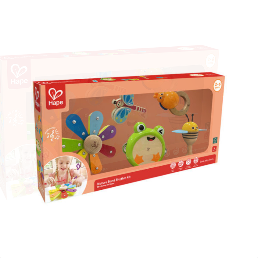 Hape Toys Hape Toddler Music Nature Band Rhythm Kit
