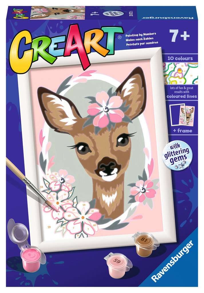 CreArt Painting by Numbers Delightful Deer