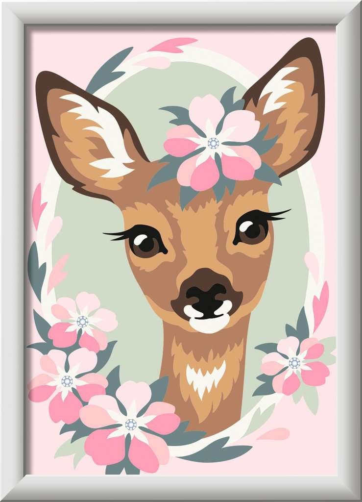 CreArt Painting by Numbers Delightful Deer
