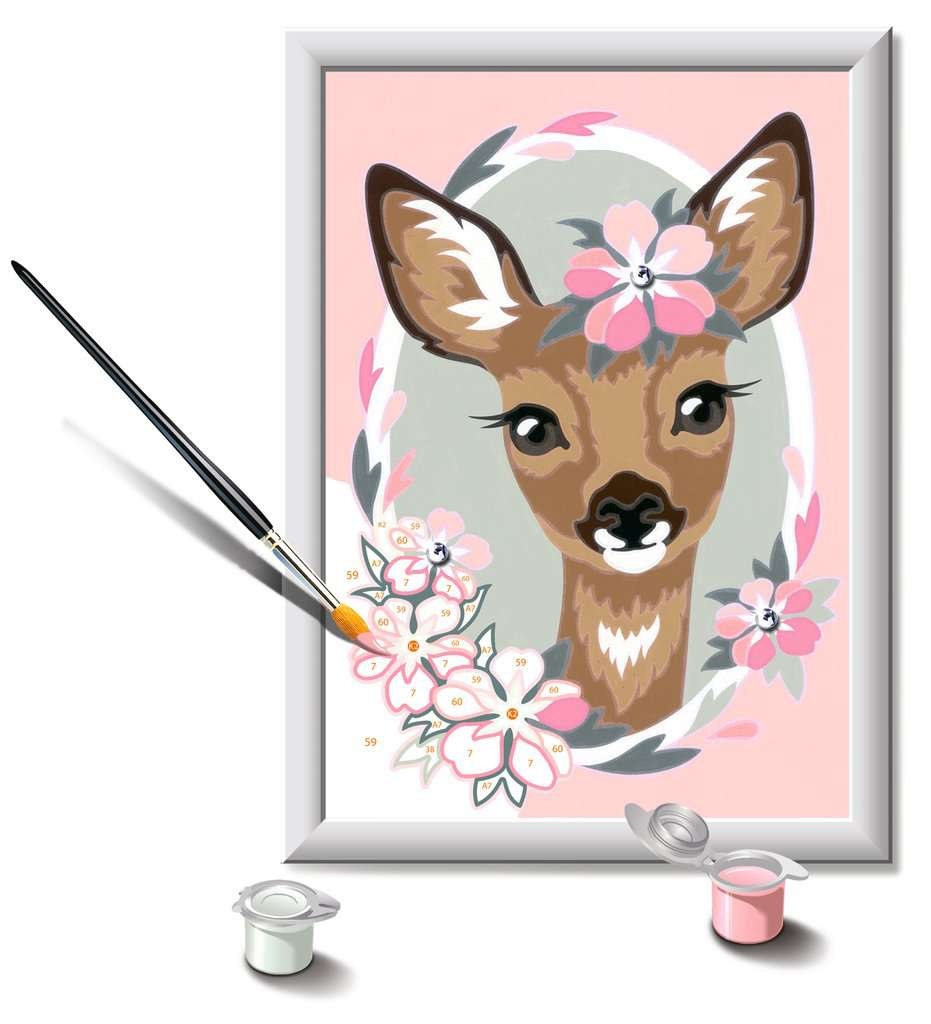 CreArt Painting by Numbers Delightful Deer
