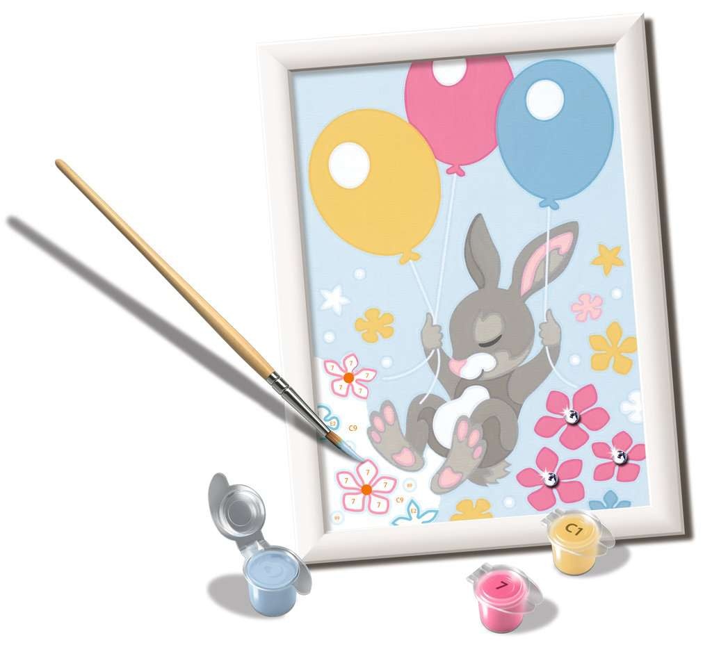 CreArt Painting by Numbers Flying Bunny