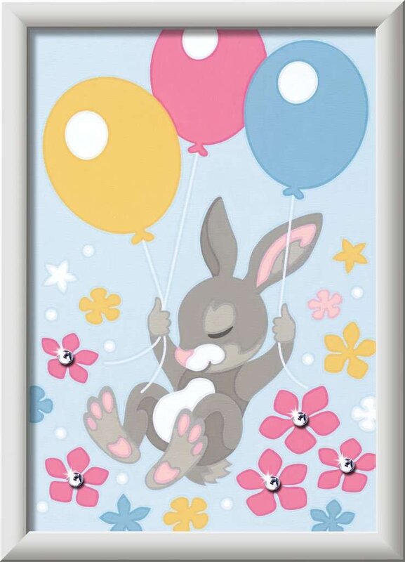 CreArt Painting by Numbers Flying Bunny