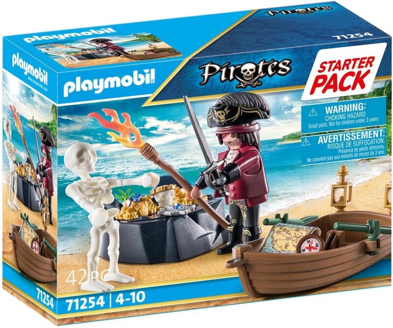 Playmobil Playmobil Starter Pack Pirate with Rowing Boat