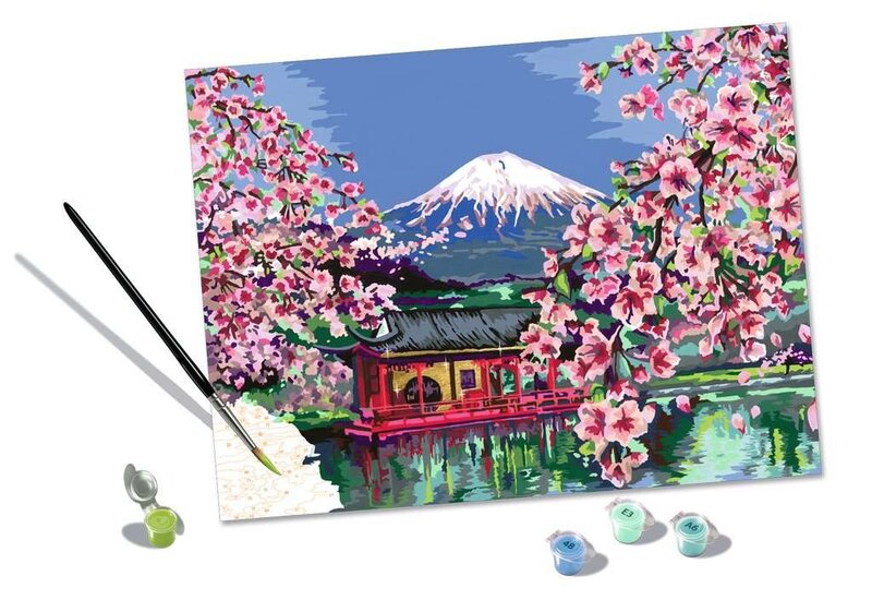CreArt Painting by Numbers Japanese Spring