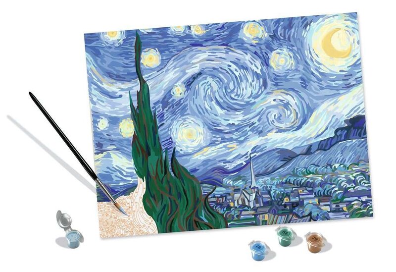 CreArt Adult 30 x 40 cm  Painting by Numbers Monet Starry Night