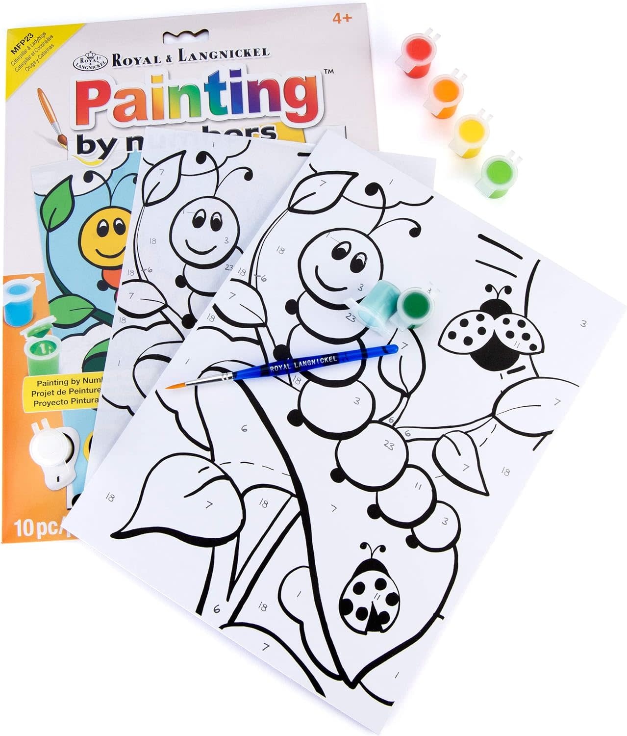 Paint by Numbers My First Caterpillar and Ladybugs